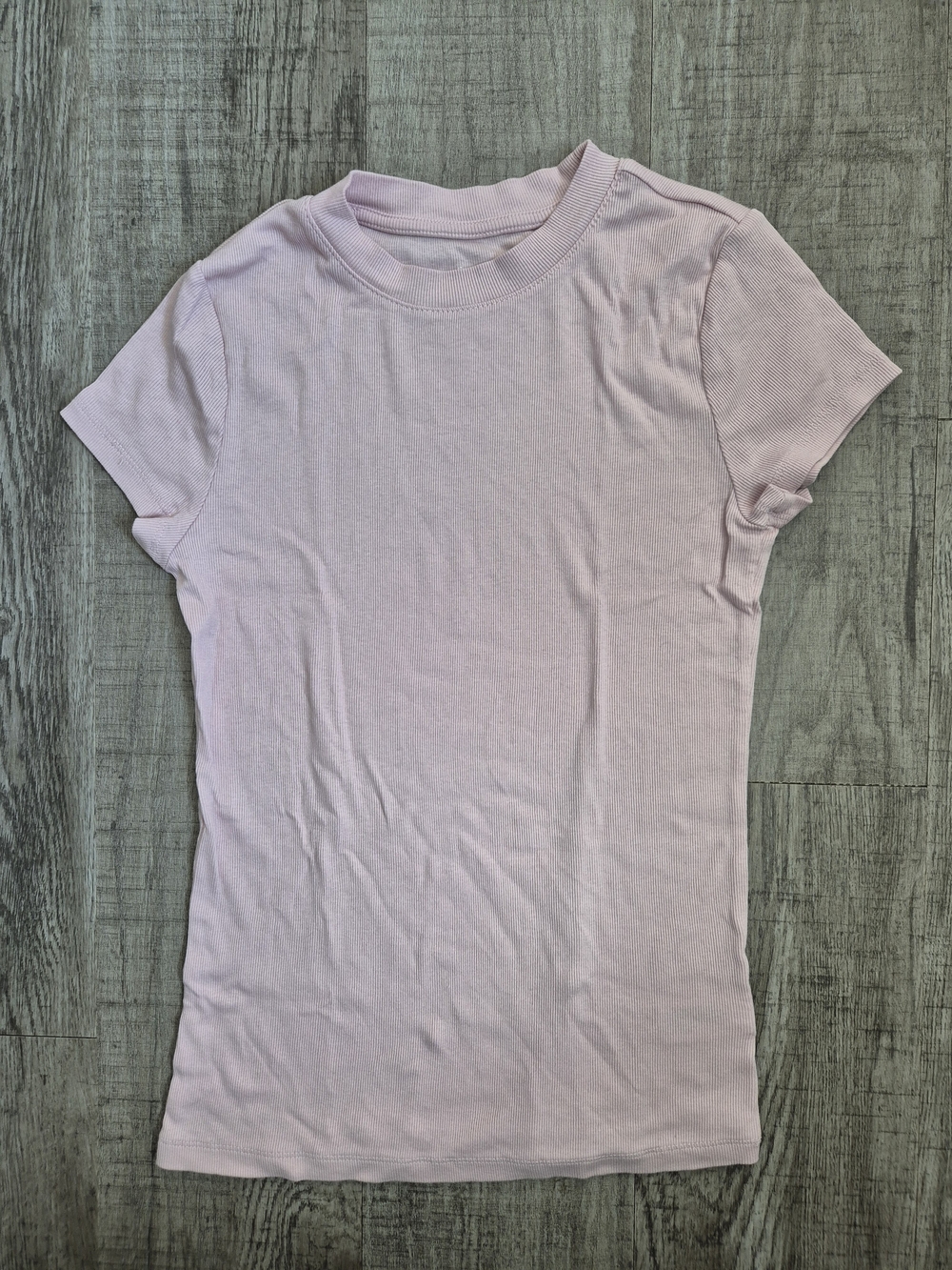 a new day Pastel Lilac Short Sleeve Crew Tee